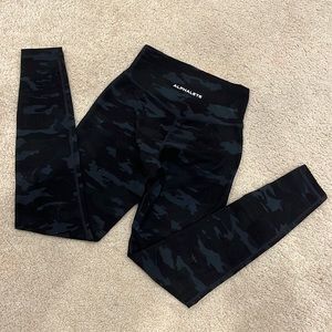 Alphalete surface path black camo leggings